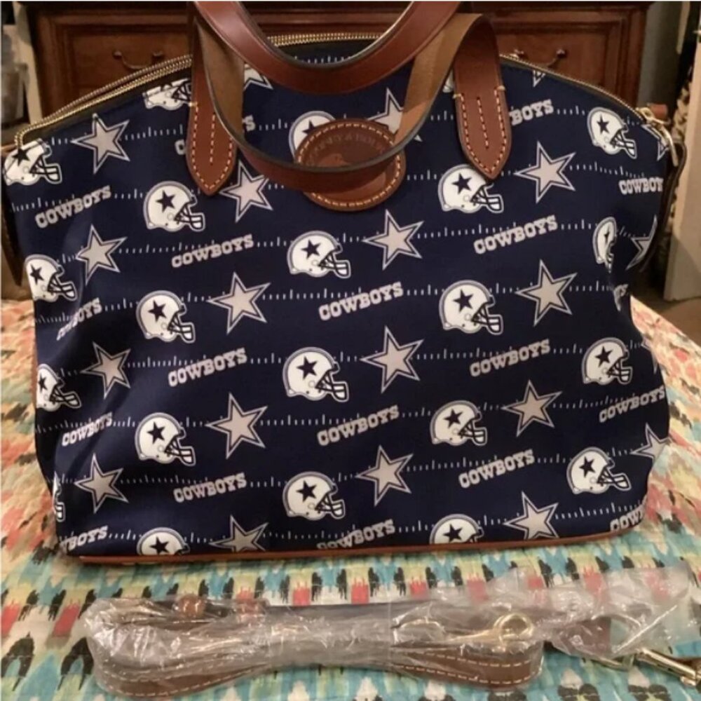 Dooney and Bourke Dallas Cowboys Nylon Domed Satchel NEW!